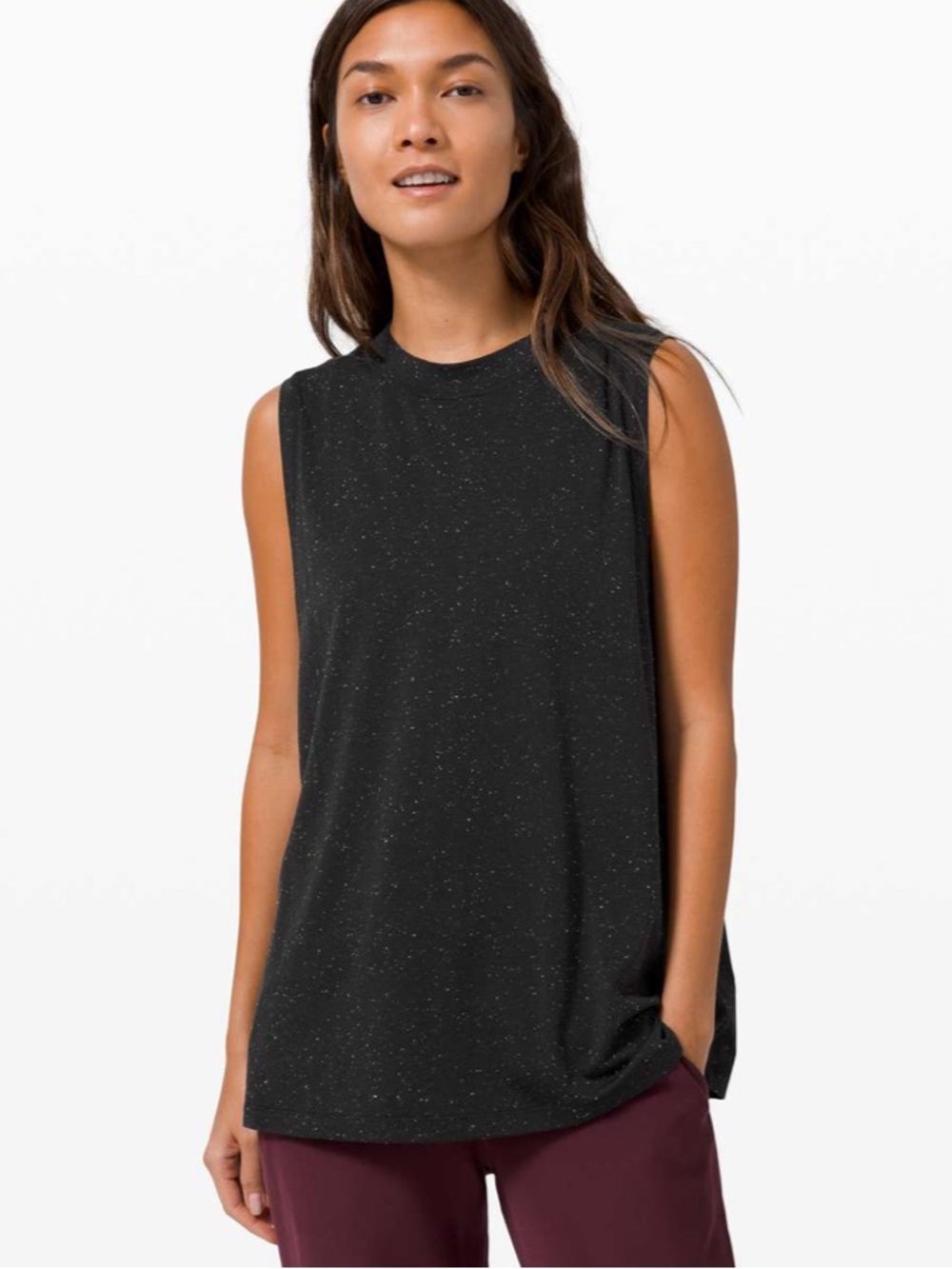 NWT Lululemon Black and White All Yours Boyfriend Tank